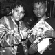 Chris Smith and Chris Kelly of Kris Kross in 1998 (Catherine McGann/Getty Images)